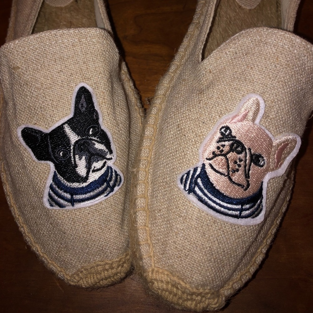 French Bulldog Espadrille Flats from Saludos!